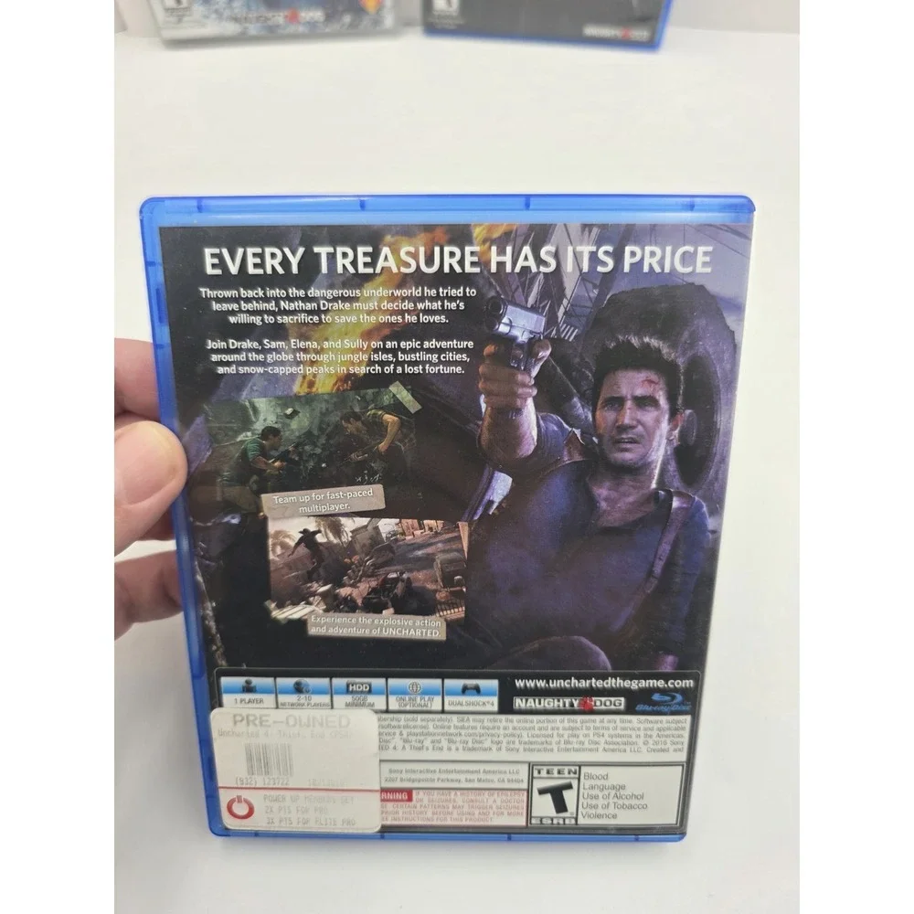 Uncharted PS3 PS4 Game Lot 4 Drake's Fortune Among Thieves Lost Legacy U4